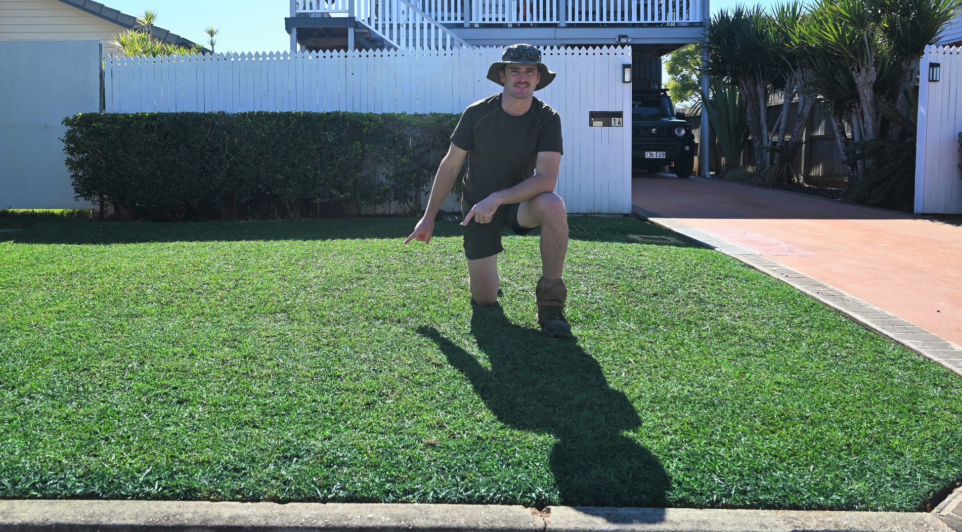 Lawn Paint, Endurant Perennial Rye, after spray 